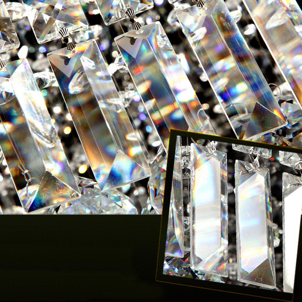DNYSYSJ Modern Square K9 Crystal Chandelier, 2-Color
